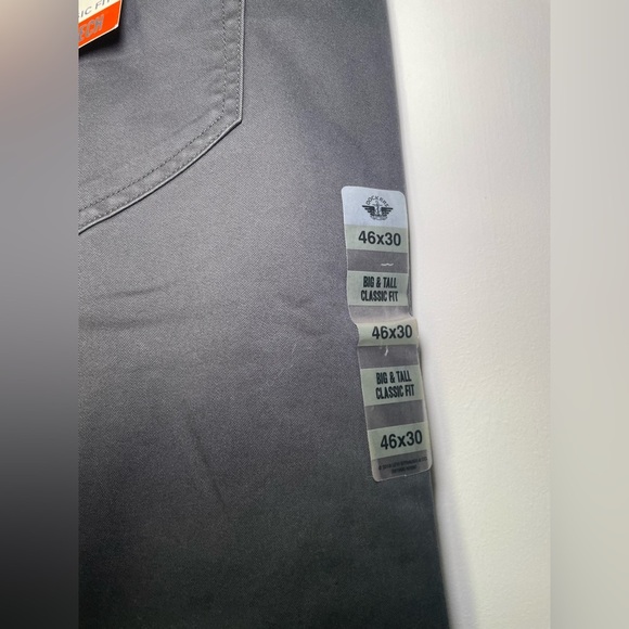 Levi’s Dockers Men’s Pants Gray 46x30 NWT Big & Tall Comfort Waistband Stretch - Picture 8 of 11